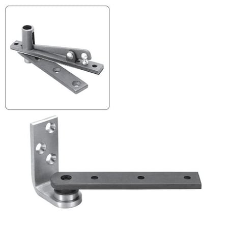 Rixson 1273415 3/4" Jamb Mount Center Hung Pivot Set with 320 Top Pivot Satin Nickel 1273415